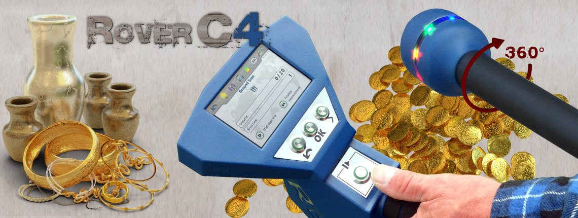 تطبيقات استخدام جهاز كشف الذهب روفر سي 4